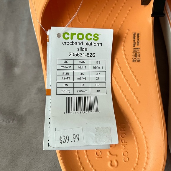 Crocs Men’s and Women’s- Crocsband Platform Slide - Picture 2 of 5